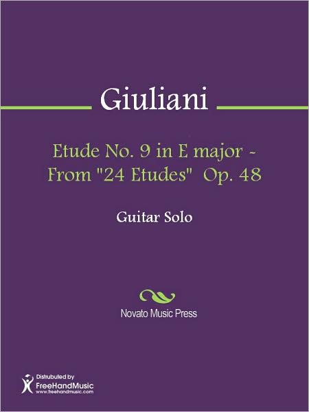 Etude No. 9 in E major - From "24 Etudes" Op. 48