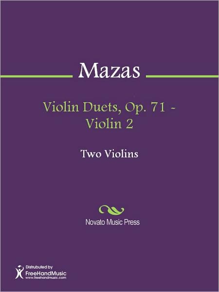Violin Duets, Op. 71 - Violin 2