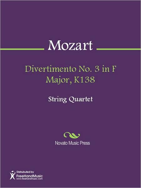 Divertimento No. 3 in F Major, K138