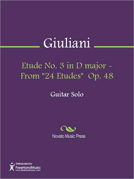 Etude No. 3 in D major - From "24 Etudes" Op. 48
