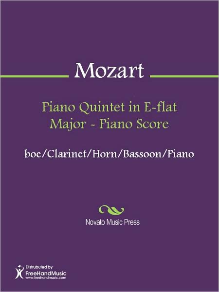Piano Quintet in E-flat Major - Piano Score