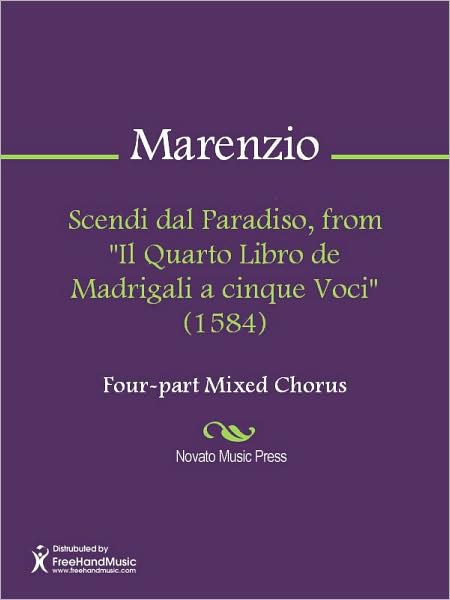 Scendi dal Paradiso, from "Il Quarto Libro de Madrigali a cinque Voci" (1584)