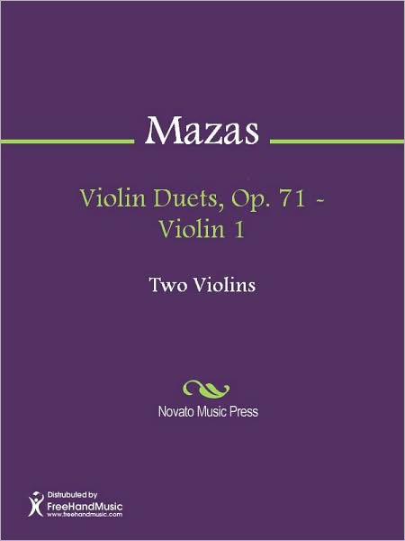 Violin Duets, Op. 71 - Violin 1
