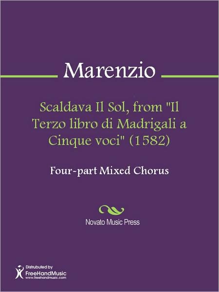 Scaldava Il Sol, from "Il Terzo libro di Madrigali a Cinque voci" (1582)