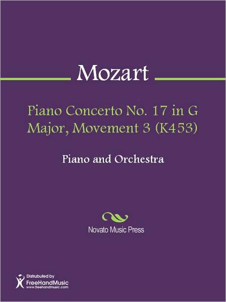 Piano Concerto No. 17 in G Major, Movement 3 (K453)