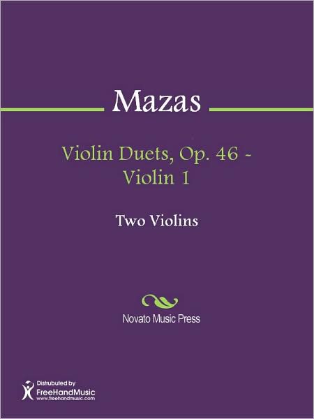 Violin Duets, Op. 46 - Violin 1