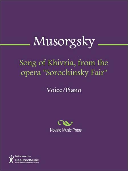 Song of Khivria, from the opera "Sorochinsky Fair"