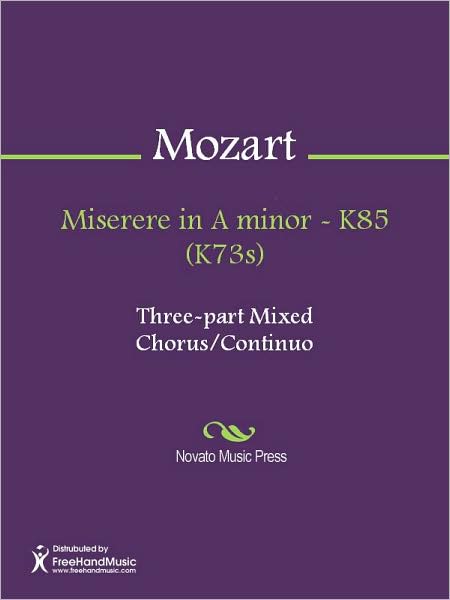 Miserere in A minor - K85 (K73s)