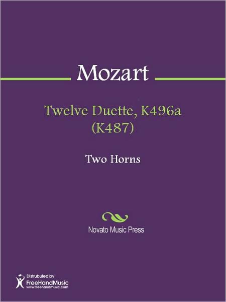 Twelve Duette, K496a (K487)