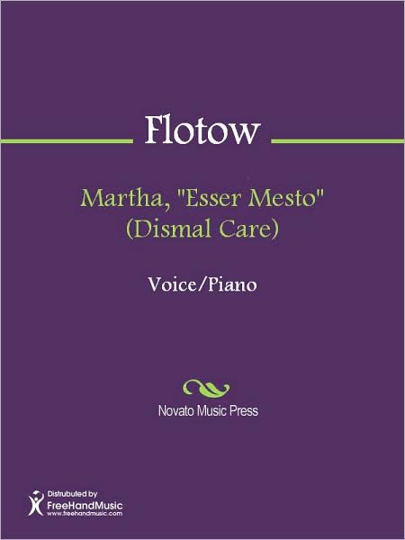 Martha, "Esser Mesto" (Dismal Care)