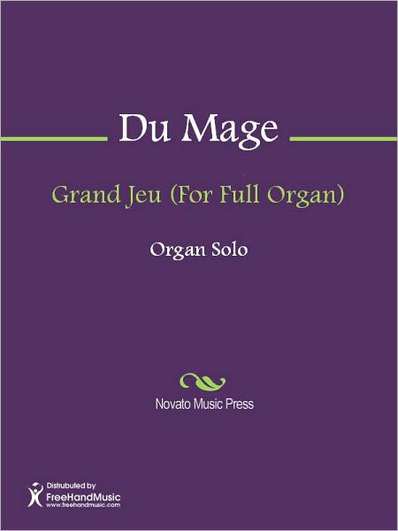 Grand Jeu (For Full Organ)