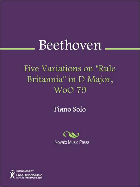 Five Variations on "Rule Britannia" in D Major, WoO 79