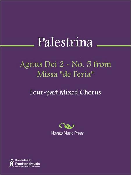 Agnus Dei 2 - No. 5 from Missa "de Feria"