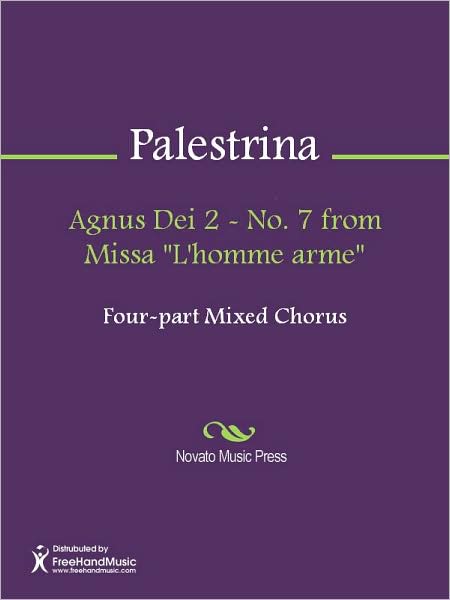Agnus Dei 2 - No. 7 from Missa "L'homme arme"