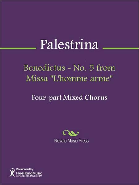 Benedictus - No. 5 from Missa "L'homme arme"