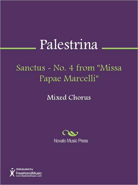 Sanctus - No. 4 from "Missa Papae Marcelli"