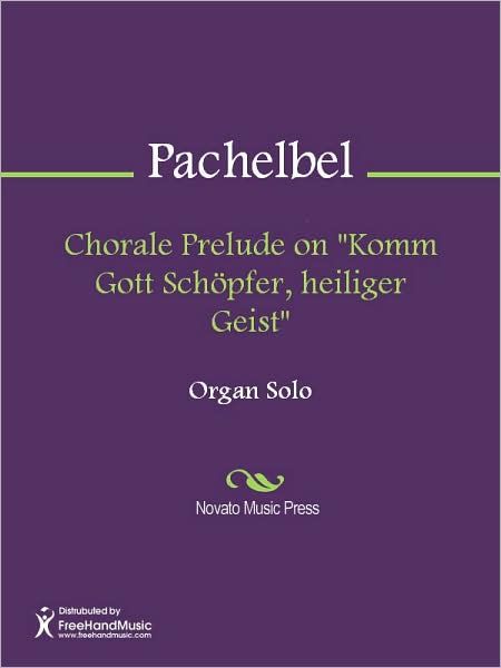 Chorale Prelude on "Komm Gott Schopfer, heiliger Geist"