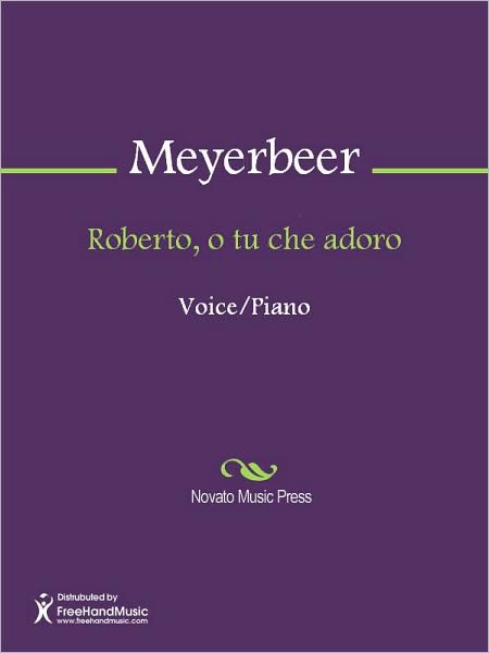 Roberto, o tu che adoro