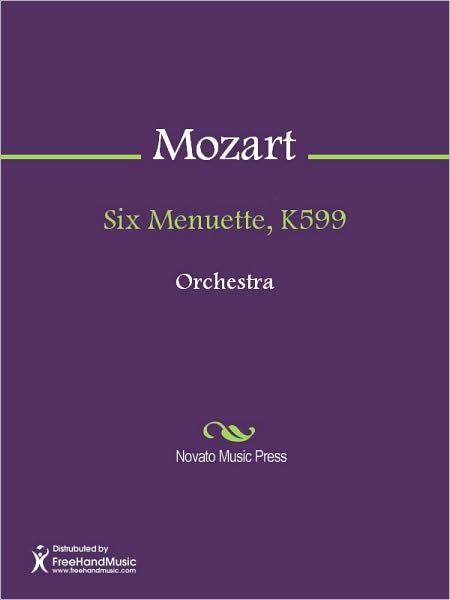 Six Menuette, K599