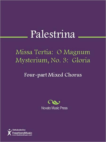 Missa Tertia: O Magnum Mysterium, No. 3: Gloria
