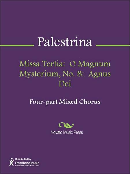 Missa Tertia: O Magnum Mysterium, No. 8: Agnus Dei