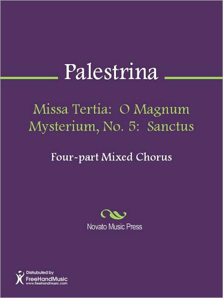 Missa Tertia: O Magnum Mysterium, No. 5: Sanctus