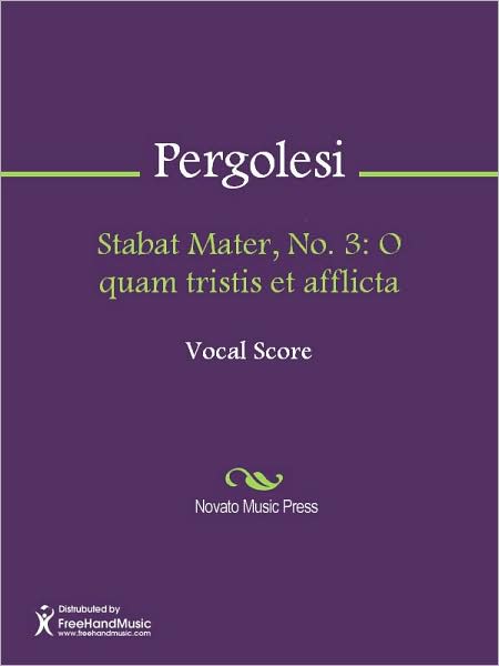 Stabat Mater, No. 3: O quam tristis et afflicta