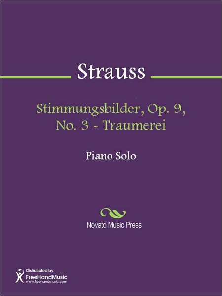 Stimmungsbilder, Op. 9, No. 3 - Traumerei