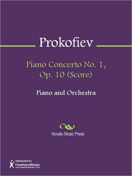 Piano Concerto No. 1, Op. 10 (Score)