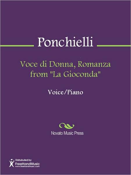 Voce di Donna, Romanza from "La Gioconda"