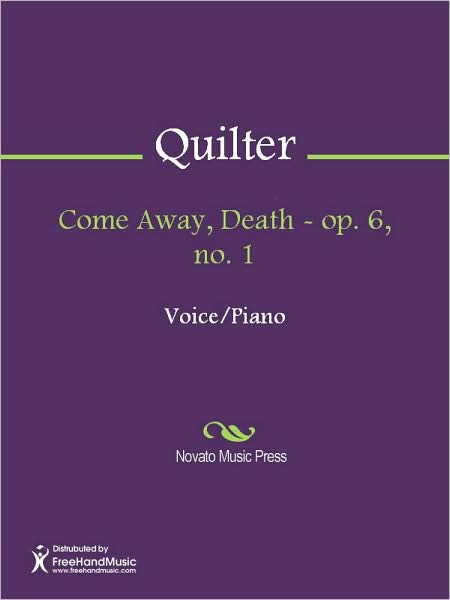 Come Away, Death - op. 6, no. 1