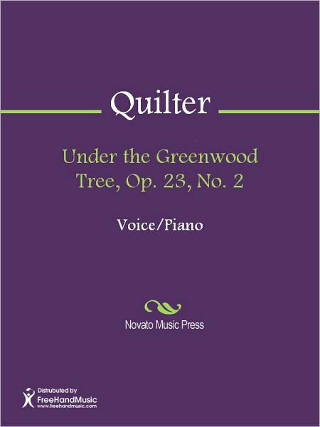 Under the Greenwood Tree, Op. 23, No. 2