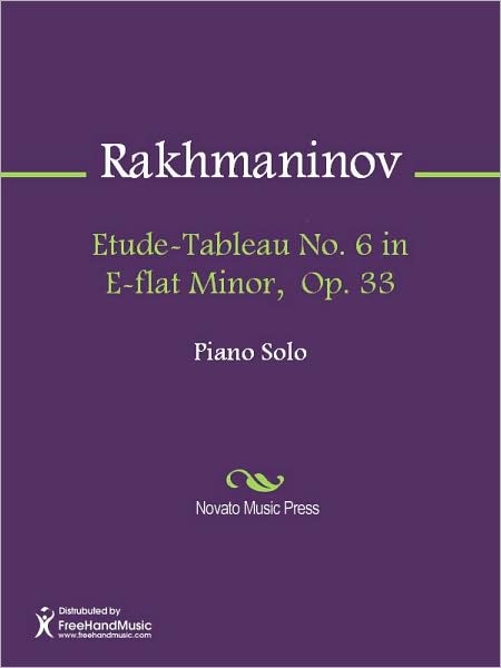 Etude-Tableau No. 6 in E-flat Minor, Op. 33