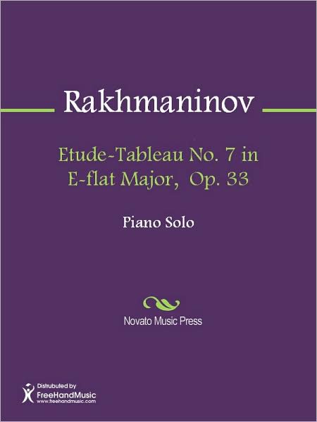 Etude-Tableau No. 7 in E-flat Major, Op. 33