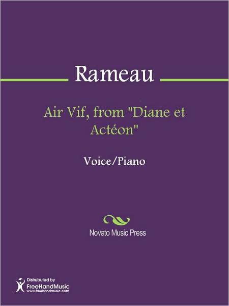 Air Vif, from "Diane et Acteon"