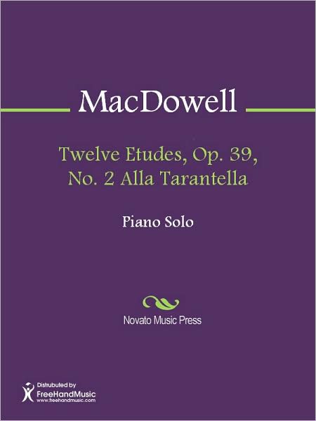 Twelve Etudes, Op. 39, No. 2 Alla Tarantella