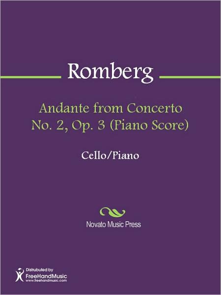 Andante from Concerto No. 2, Op. 3 (Piano Score)