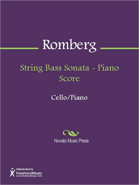 String Bass Sonata - Piano Score