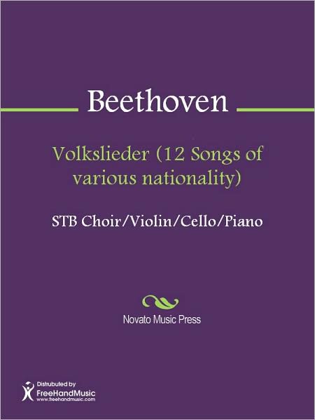 Volkslieder (12 Songs of various nationality)