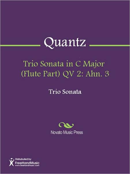 Trio Sonata in C Major (Flute Part) QV 2: Ahn. 3