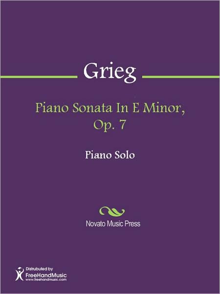 Piano Sonata In E Minor, Op. 7