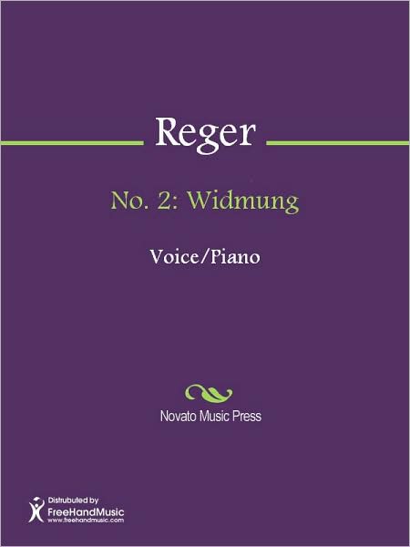 No. 2: Widmung