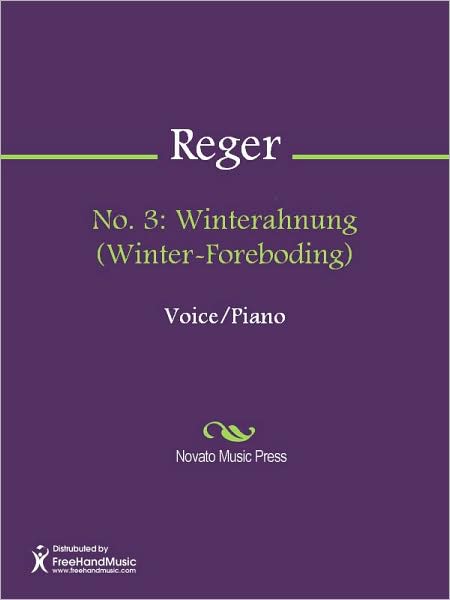 No. 3: Winterahnung (Winter-Foreboding)