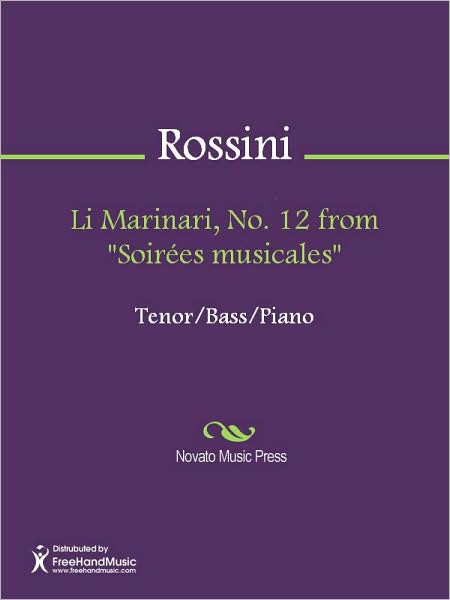 Li Marinari, No. 12 from "Soirees musicales"