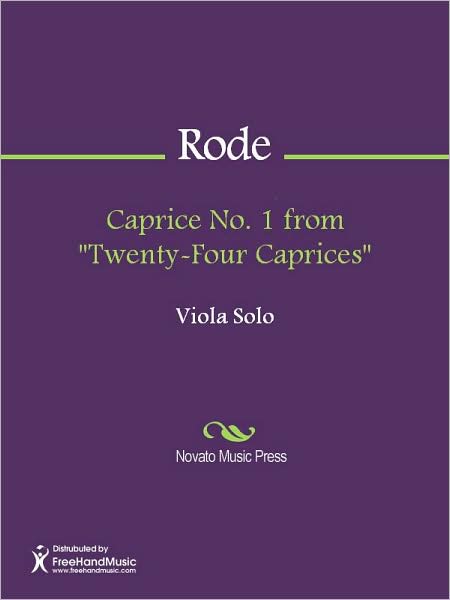 Caprice No. 1 from "Twenty-Four Caprices"