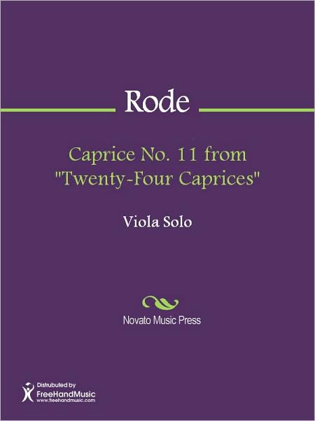 Caprice No. 11 from "Twenty-Four Caprices"
