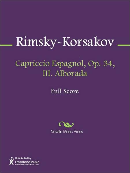 Capriccio Espagnol, Op. 34, III. Alborada