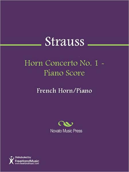 Horn Concerto No. 1 - Piano Score