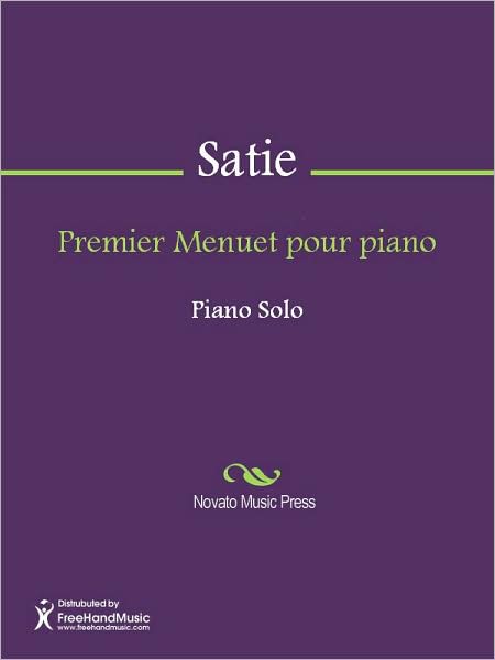 Premier Menuet pour piano
