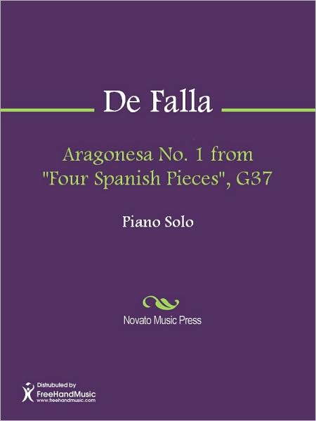 Aragonesa No. 1 from "Four Spanish Pieces", G37